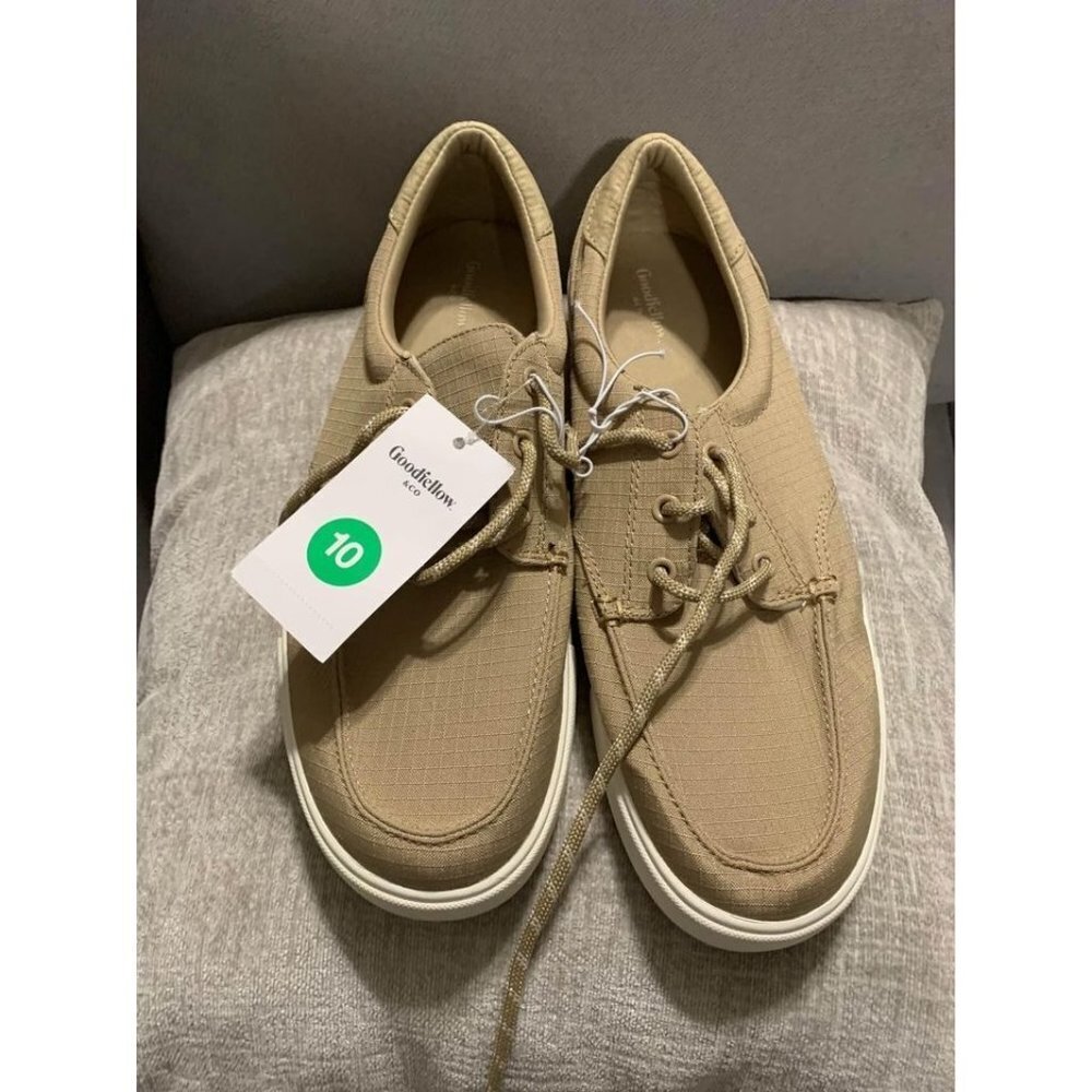 NWT Goodfellows Mens Casual Sneakers Beige Size 10
